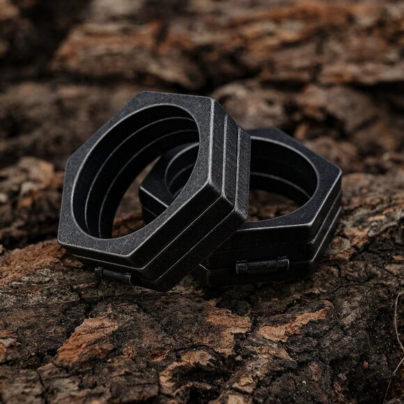 men's tiger knuckle self defense ring